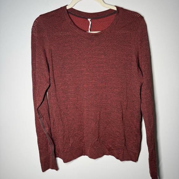 lululemon athletica Tops - Lululemon Athletica Burgundy Crew Neck Top